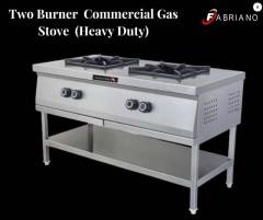 Two Burner Commercial Gas Stove Heavy 1